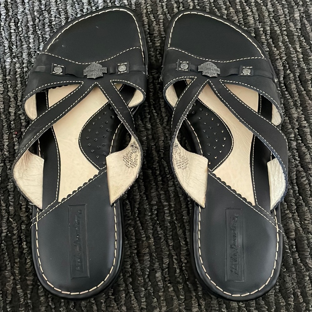 Never worn Harley Davidson Sandals